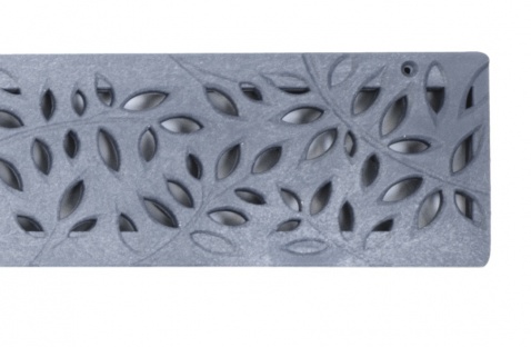 NDS Botanical Decorative Channel Grate Grey x 900mm