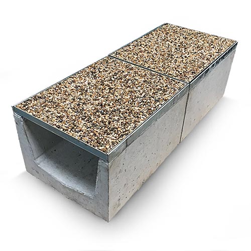A15 Gravel Top Commercial Drainage Channel x 500mm long www.drainage
