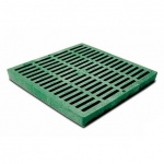 12'' Slotted Catch Basin Grate - Green