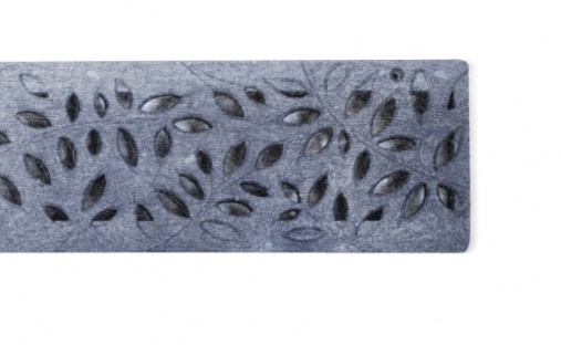 NDS Botanical Decorative Channel Grate Raw Cast Iron x 300mm