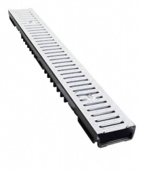 Bielbet Low Profile Drainage Channel X 1m A15 Galvanised Grate Bielbet Low Profile Drainage Channel X 1m A15 Galvanised Grate