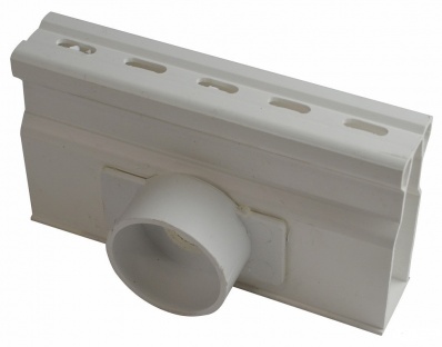 NDS Micro Channel Side Outlet White