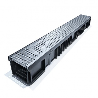 C250 Drainage Channel x 1m Galvanised Steel Grate