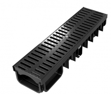 XDrain 130/80 C250 Drainage Channel x 500mm Long Polyamide Grate