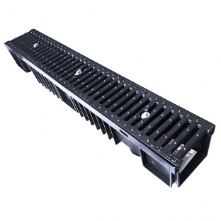 B125 Drainage Channel x 1m Cast Iron Grate