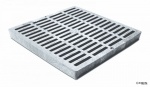 12'' Slotted Catch Basin Grate - Grey