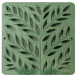 12'' Botanical Catch Basin Grate - Green