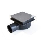 100mm Square Solid Cover Shower Drain